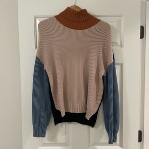 Women’s block color sweater